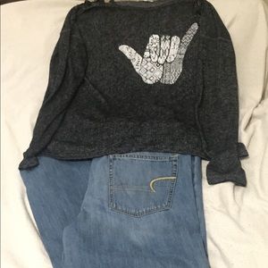 Aéropostale Long Sleeve Graphic Shirt